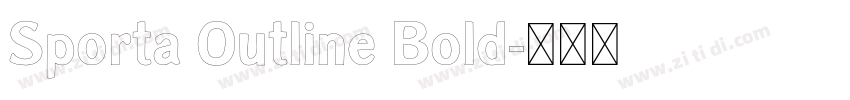 Sporta Outline Bold字体转换